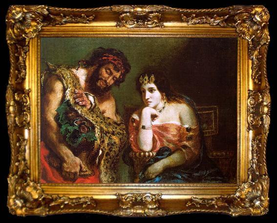 framed  Eugene Delacroix Cleopatra and the Peasant, ta009-2